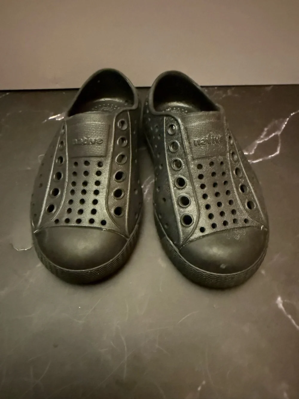 Native Kids Slip-On Water Shoes in Black - Picture 2 of 6